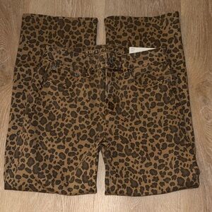 American Eagle Outfitters Tan Leopard Print Pants